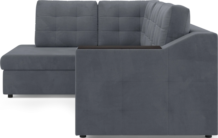 Диван угловой Невада, модель 020, комплектация 3 левый, Omega 32 (темно-серый)