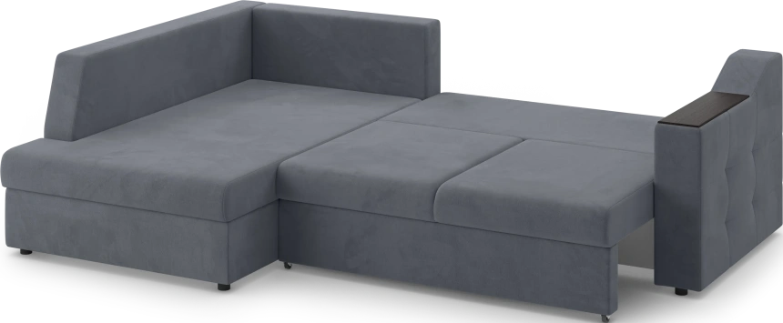 Диван угловой Невада, модель 020, комплектация 3 левый, Omega 32 (темно-серый)