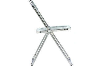 Стул Fold, пластиковый, складной, clear gray-blue