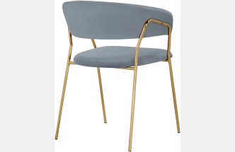 Стул Kamelia 1, gray / gold