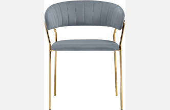 Стул Kamelia 1, gray / gold