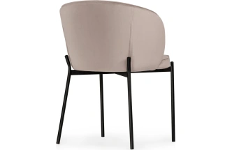 Стул Нейл, мягкий, латте / черный
