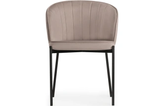 Стул Нейл, мягкий, латте / черный