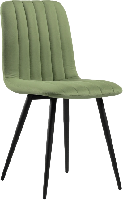 Стул Дани, на металлокаркасе, зеленый / черный