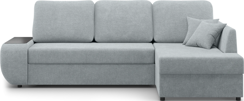 Диван угловой Консул, модель 074, правый, Danco 995 (темно-серый)