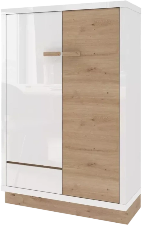 Шкаф двухдверный Балтимор, распашной, 90x119, Белый / Дуб дикий