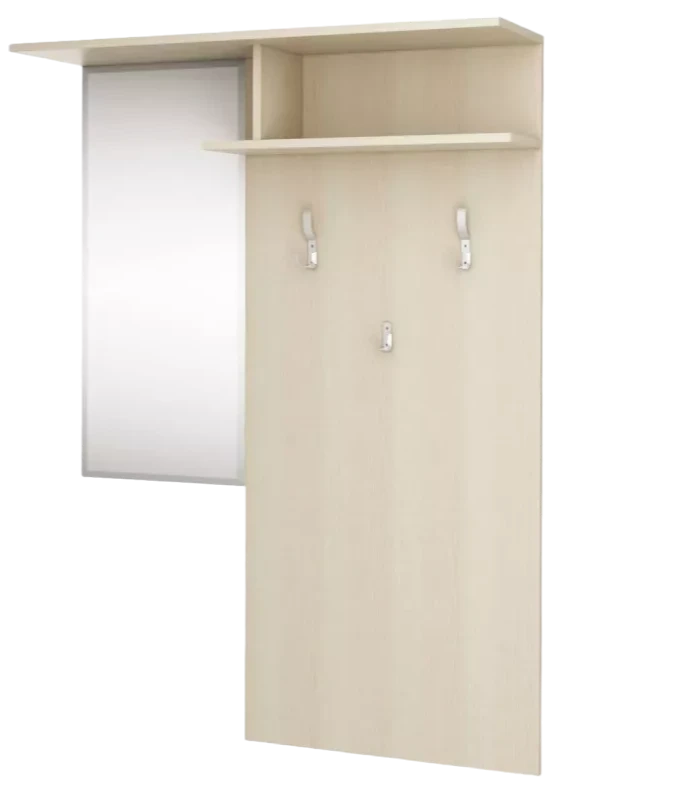 Вешалка с зеркалом Лофт-3, Дуб кремона