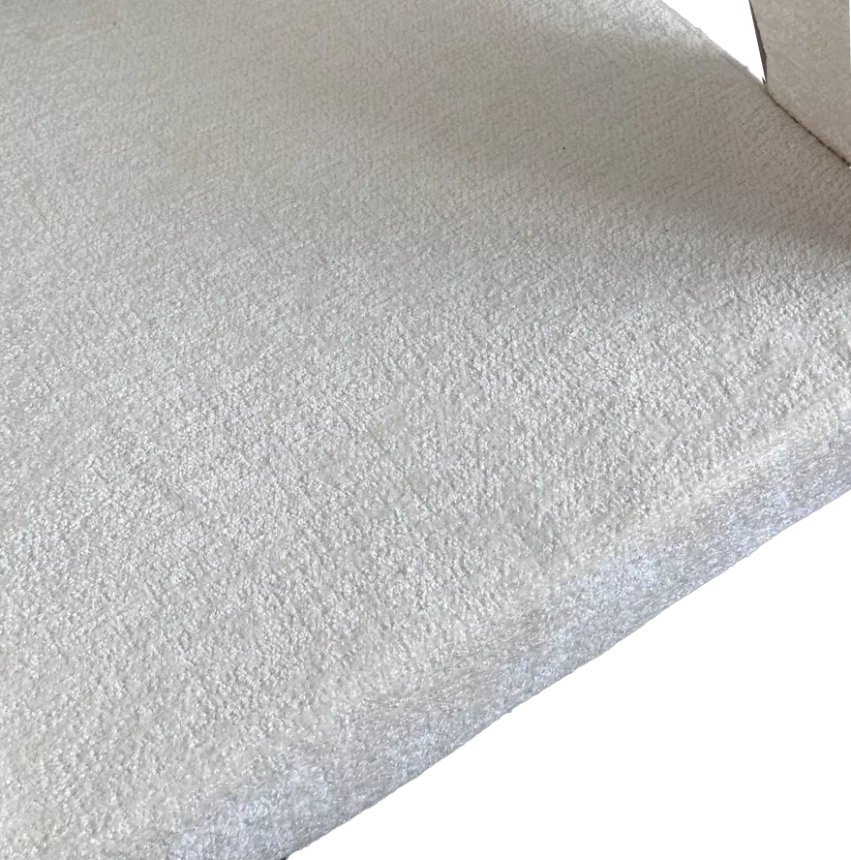 Стул Snug, мягкий, 3018-01 белый, шенилл, черный каркас
