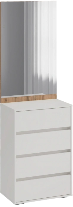 Прихожая Роут, с зеркалом, кашемир / дуб вотан