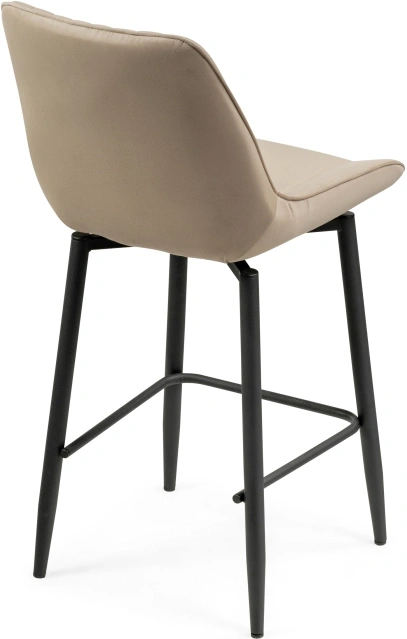 Полубарный стул Седа К, крутящийся, бежевый / черный