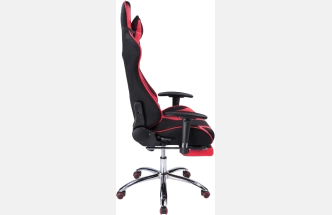 Офисное кресло Kano 1, с подставкой для ног, red / black