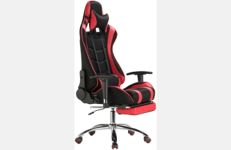 Офисное кресло Kano 1, с подставкой для ног, red / black