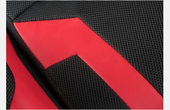 Офисное кресло Kano 1, с подставкой для ног, red / black