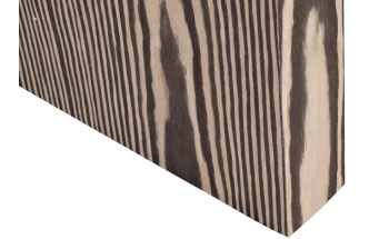 Журнальный стол Zebrano, 60x60x52, МДФ, шпон, коричневый / коричневый