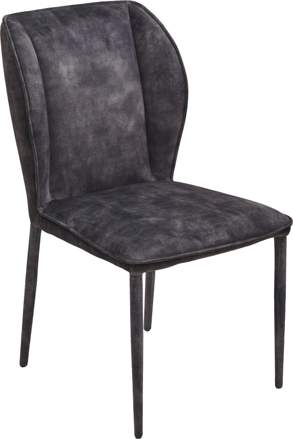 Стул Sondrio, мягкий, Grey Color-32, велюр, серый каркас в чулках
