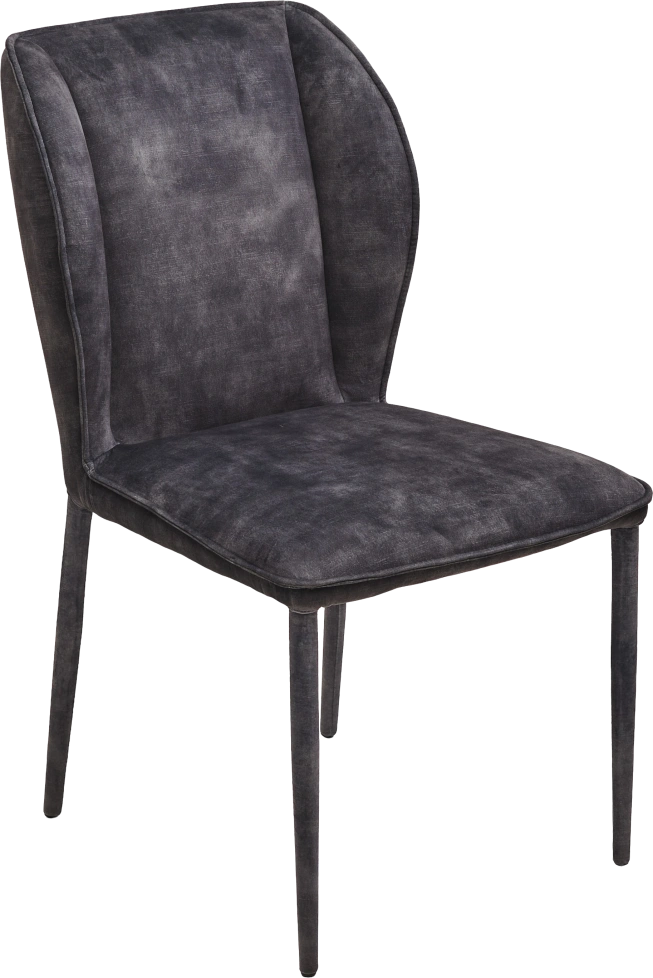 Стул Sondrio, мягкий, Grey Color-32, велюр, серый каркас в чулках