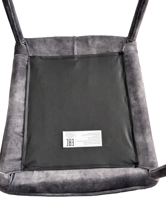 Стул Sondrio, мягкий, Grey Color-32, велюр, серый каркас в чулках