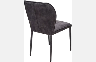 Стул Sondrio, мягкий, Grey Color-32, велюр, серый каркас в чулках