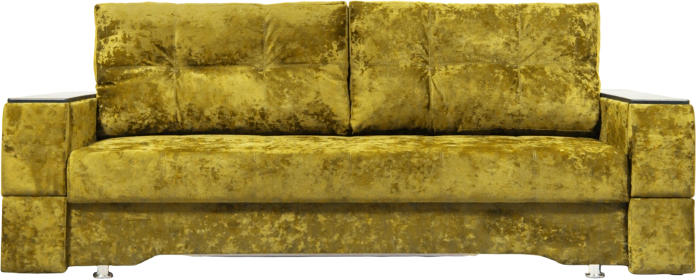 Диван прямой Атлант 2, ткань Спарк Елоу, декор Венге