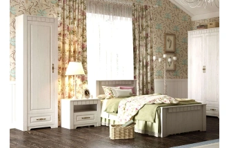 Гарнитур для детской Прованс, композиция 3, бодега белая / патина премиум