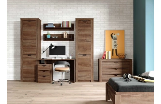 Гарнитур для молодёжной комнаты Соренто, композиция 1, дуб стирлинг