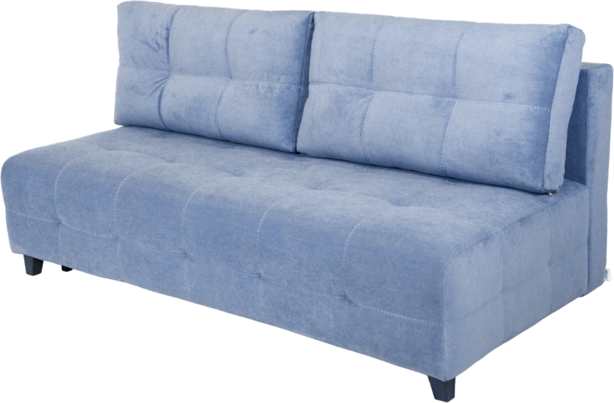 Диван прямой Бали 4 без боковин, Catania dusty blue
