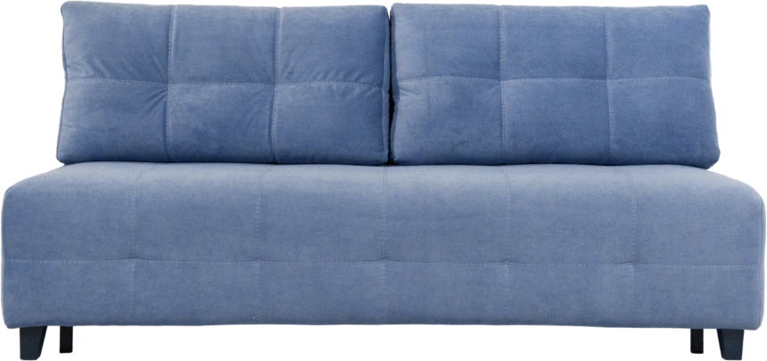 Диван прямой Бали 4 без боковин, Catania dusty blue