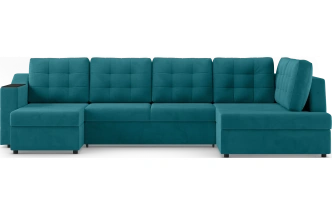 Диван П-образный Невада, модель 020, комплектация 5 правый, Omega 61  (зелёный)