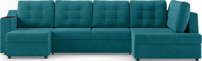 Диван П-образный Невада, модель 020, комплектация 5 правый, Omega 61  (зелёный)