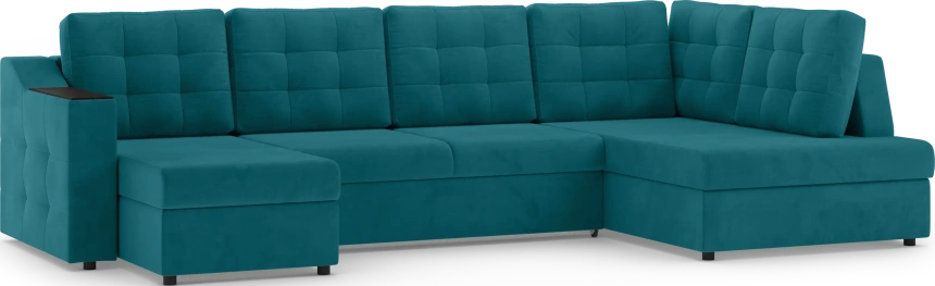 Диван П-образный Невада, модель 020, комплектация 5 правый, Omega 61  (зелёный)