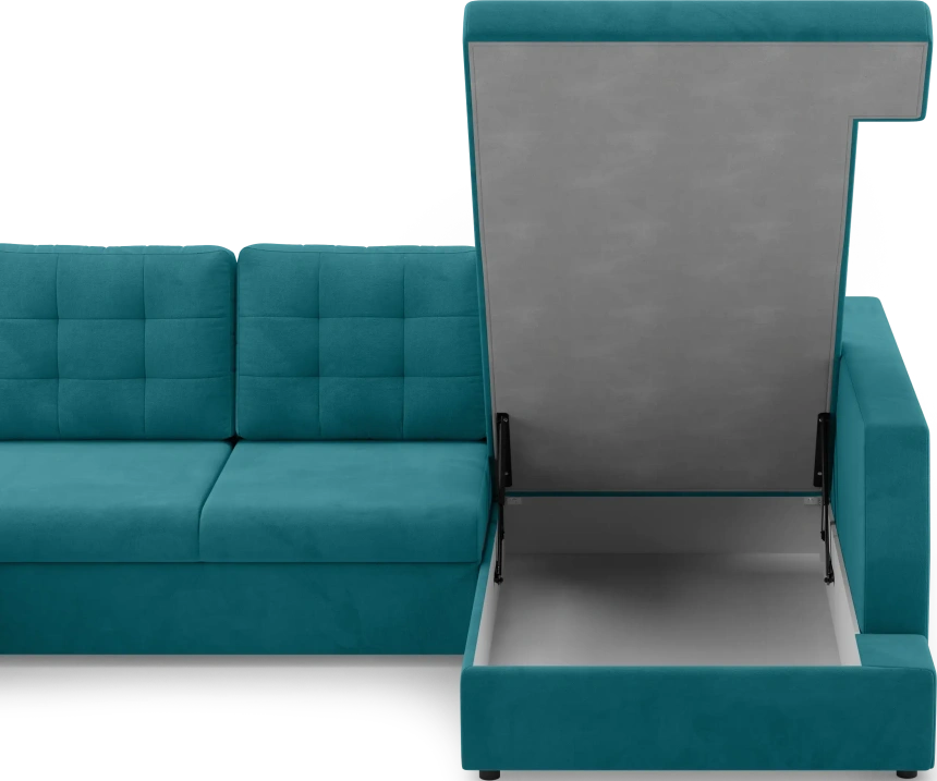 Диван П-образный Невада, модель 020, комплектация 5 правый, Omega 61  (зелёный)