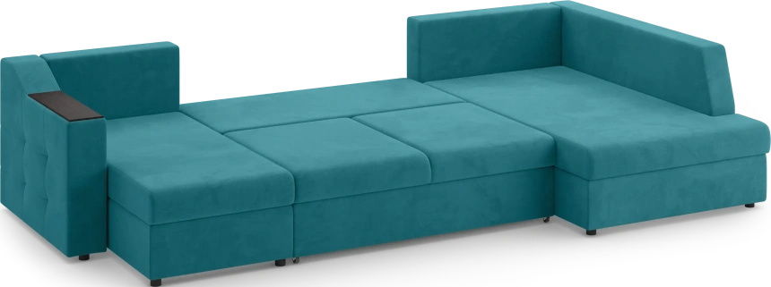 Диван П-образный Невада, модель 020, комплектация 5 правый, Omega 61  (зелёный)