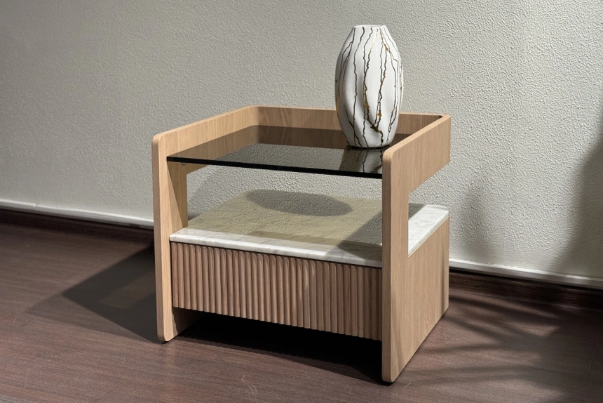 Тумба прикроватная 77IP-20100, с ящиком