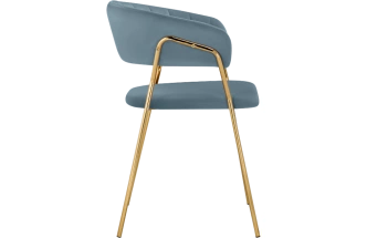 Стул Kamelia 1, light blue /gold