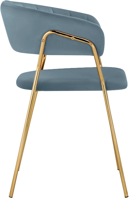 Стул Kamelia 1, light blue /gold