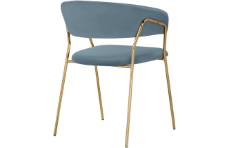 Стул Kamelia 1, light blue /gold