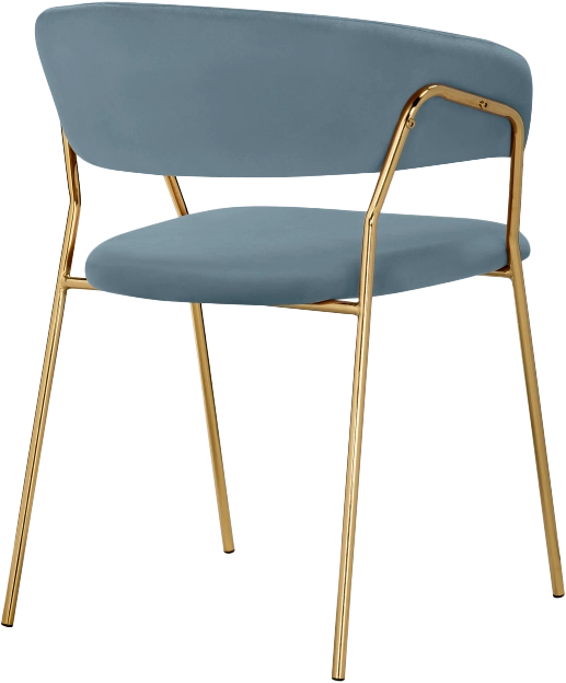 Стул Kamelia 1, light blue /gold
