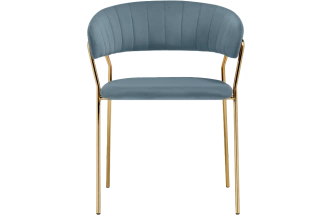 Стул Kamelia 1, light blue /gold