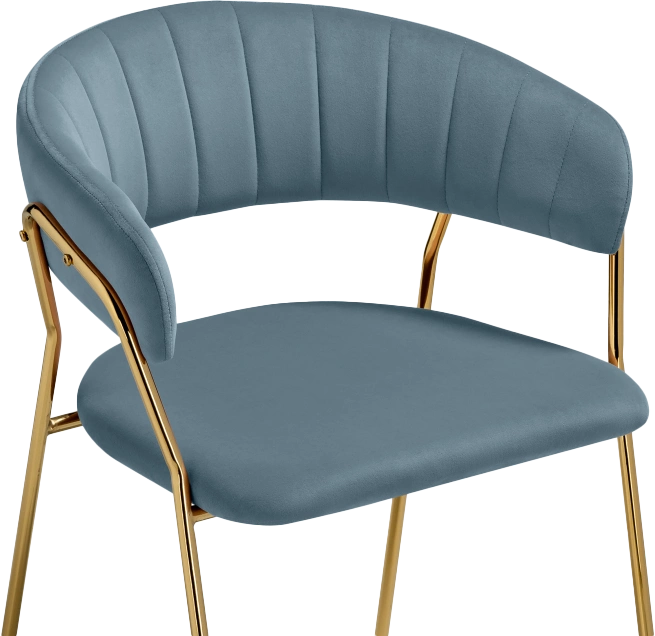 Стул Kamelia 1, light blue /gold