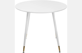 Кухонный стол Bianka, 90x75, МДФ, белый, каркас белый 