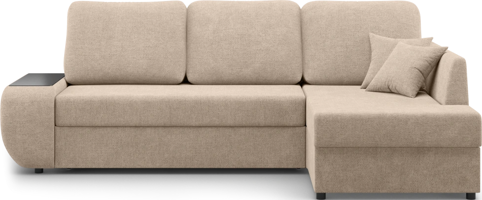 Диван угловой Консул, модель 074, правый, Danco 290 (коричневый)