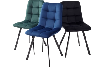 Стул Chilli Square, мягкий, Bluvel-78 Green, велюр, черный каркас