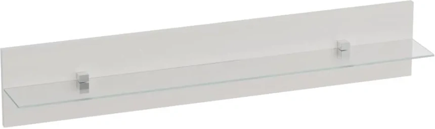 Полка Элана, открытая, бодега белая / стекло