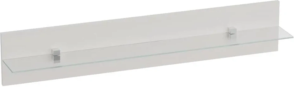 Полка Элана, открытая, бодега белая / стекло