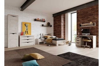 Гарнитур для молодёжной комнаты Соренто, композиция 2, дуб бонифаций