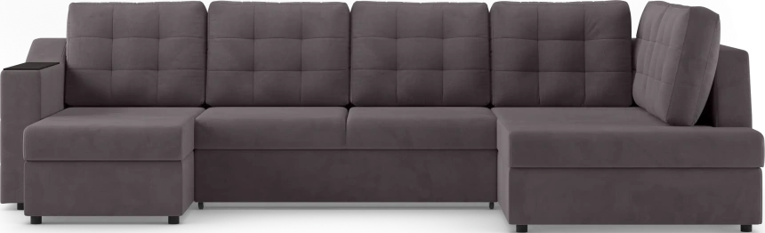 Диван П-образный Невада, модель 020, комплектация 5 правый, Omega 24 (коричневый)