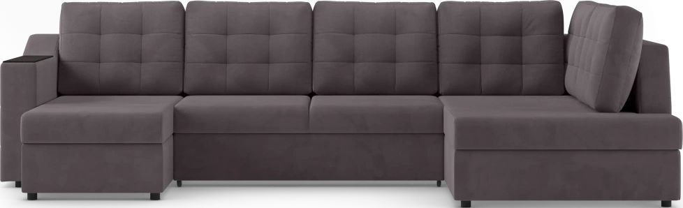 Диван П-образный Невада, модель 020, комплектация 5 правый, Omega 24 (коричневый)