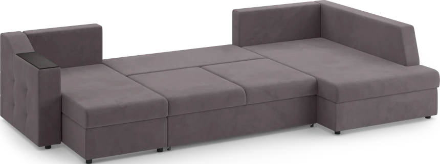 Диван П-образный Невада, модель 020, комплектация 5 правый, Omega 24 (коричневый)