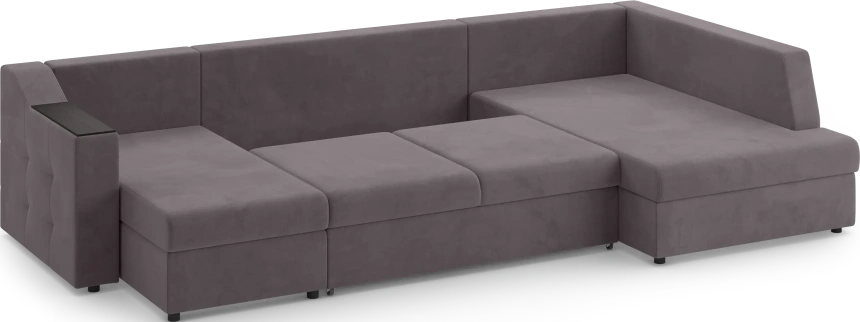 Диван П-образный Невада, модель 020, комплектация 5 правый, Omega 24 (коричневый)