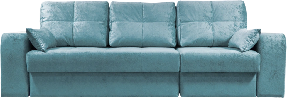 Диван прямой Остин 2, Siesta deep ocean, декор Рамух белый